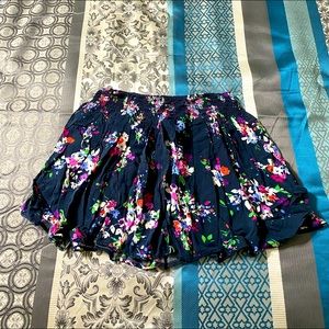 Express mini floral skirt